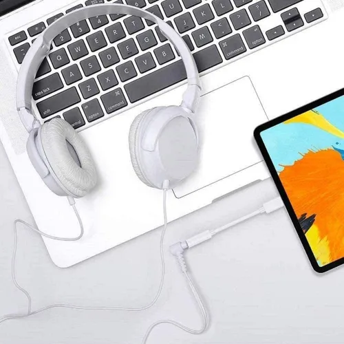 Vista 9 de Paquete de 3 adaptadores Lightning a conector de auriculares de 0.138 in con certificación MFi de Apple, para iPhone, adaptador auxiliar