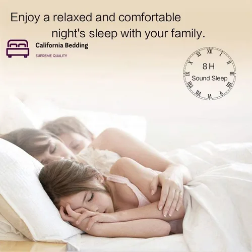 Vista 6 de Para todas las estaciones Lujoso juego de edredón de 3 piezas de algodón egipcio de 1000 hilos, tamaño King oriental 116 x 108, relleno