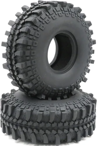 Vista 5 de 4pcs RC 2.2 Crawler Mud Terrain Neumáticos Super Grip Soft Neumáticos con inserto de espuma suave Altura: 145mm/5.7inch