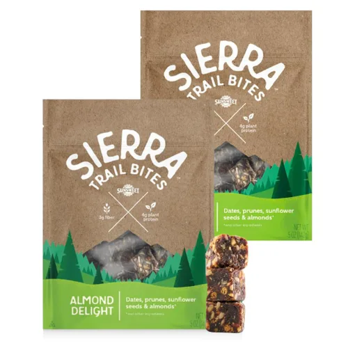 Vista 11 de Sunsweet Sierra Trail Bites Snack Pack – Fruit & Nut Trail Mix Bites – 0.11 onzas de proteína a base de plantas, impulso de energía natural
