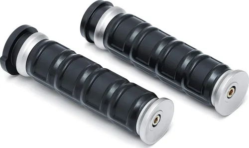 Vista 11 de Kuryakyn 6673 Dillinger Puños para control del acelerador de doble cable: motocicletas Harley-Davidson 1996-2019, negro satinado, 1 par