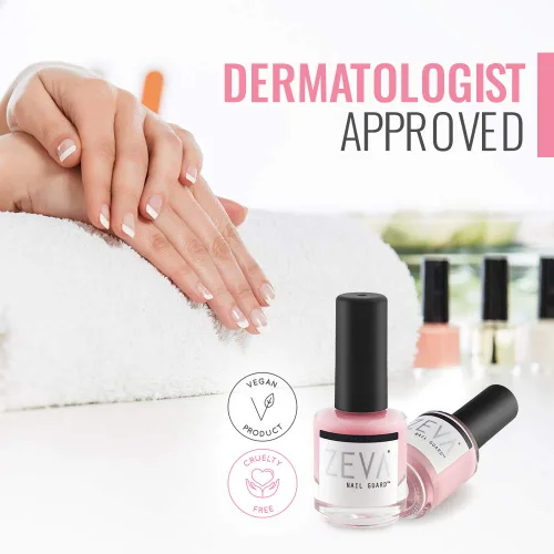 Vista 5 de ZEVA Nail Guard – Esmalte profesional vegano para fortalecer uñas de dedos y pies – capa mate transparente que no se astilla, endurecedor de uñas