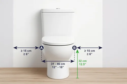Vista 6 de KMINA Barras de seguridad para inodoro para personas mayores, marco resistente con manijas, altura y ancho ajustables, barras de agarre