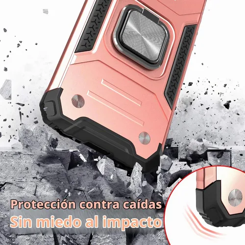 Vista 6 de Funda para Galaxy A32 5G con protector de pantalla, a prueba de caídas, ajuste delgado, con soporte para automóvil, funda protectora ligera