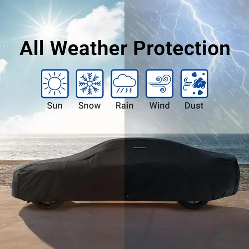 Vista 9 de iCarCover Funda de automóvil personalizada para Dodge 330 (1962-1964), impermeable, para todo tipo de clima, lluvia, nieve, UV, protector solar