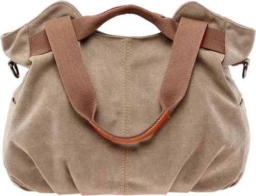 Vista 12 de Bolsos para Mujeres Damas Vintage Hobo de Lona Diarios Monedero Hombro Tote Comprador Bolso de Mano Negro