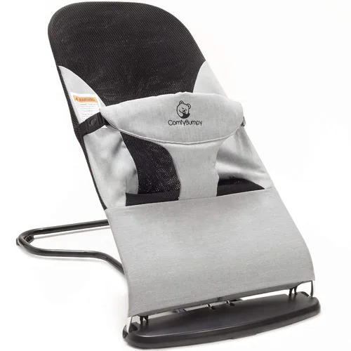 Vista 9 de ComfyBumpy Asiento Ergonómico Saltarín para Bebé - Silla Saltarina Segura y Portátil con Posiciones de Altura Ajustables - Asiento Saltarín
