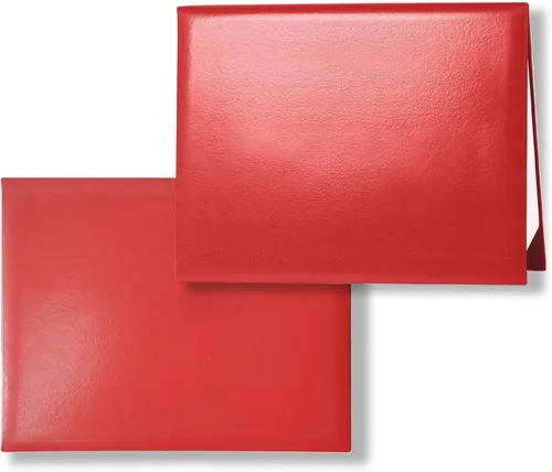 Vista 47 de Funda para diploma de 8.5 x 11 pulgadas, apertura vertical, cubierta para certificado de graduación, cubierta acolchada de cuero liso, tamaño carta