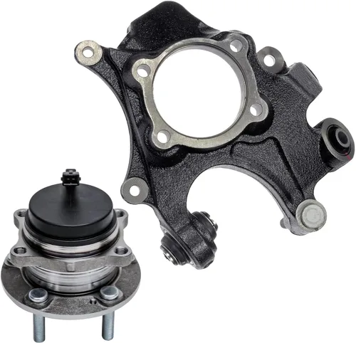 Vista 104 de Detroit Axle - Conjunto de manguetas de dirección delanteras de 2 piezas para Hyundai Accent 06-11, 2 manguetas de dirección y conjunto de buje