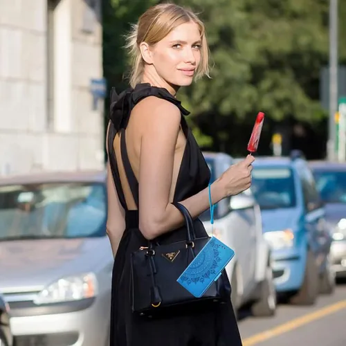 Vista 7 de Asuwish Compatible con Xiaomi Mi 11 Ultra 5G Wallet Case Protector de pantalla de vidrio templado, soporte para tarjeta de crédito, correa de muñeca