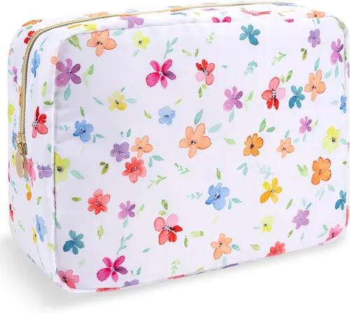 Vista 58 de izuzta Estuche de Maquillaje Pequeño y Delgado de Nylon Mini, cuadriculado, Chico, Viajes