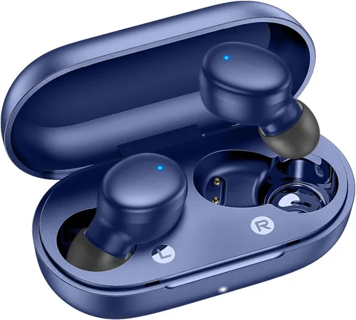 Vista 15 de kurdene Auriculares inalámbricos Bluetooth de 5.3 pulgadas, auriculares ligeros, sonido de graves profundos, micrófonos integrados, auriculares