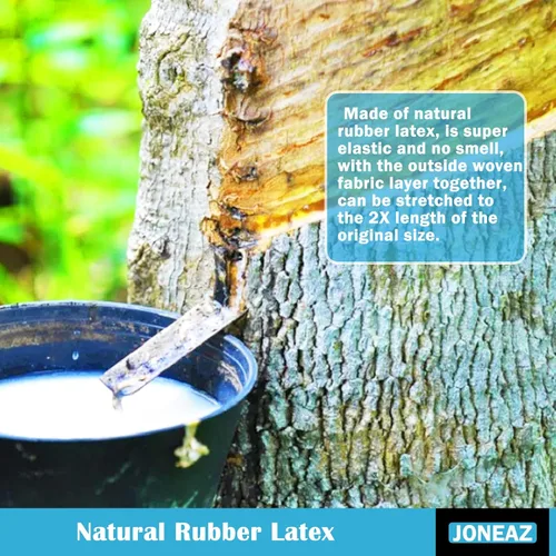 Vista 3 de Cuerda elástica de bola de 4 pulgadas, color negro, cuerda elástica de alta elasticidad, goma real, 50 piezas, resistente a los rayos UV, resistente