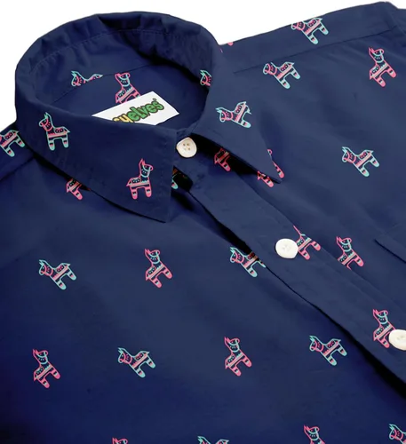 Vista 4 de Tipsy Elves - Camisas hawaianas para hombre, informales, de verano, para la playa, tela elástica con ajuste moderno