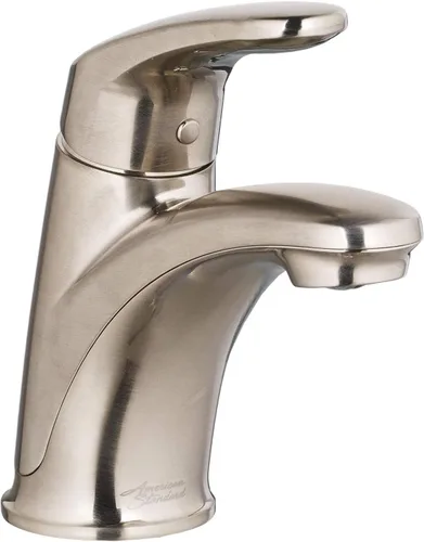 Vista 6 de American Standard 7075100.295 Colony Pro - Grifo de baño de un solo mango con drenaje desplegable de metal, 1.2 GPM, níquel cepillado