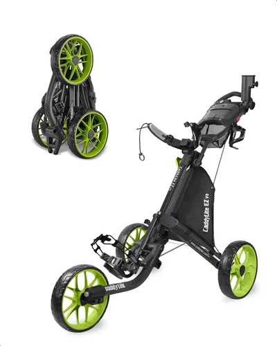Vista 11 de Caddytek CaddyLite EZ V8 Carrito de Golf Empujable - Carrito Ligero de 3 Ruedas Plegable con Plegado de 2 Pasos con un Solo Clic, Ruedas de EVA