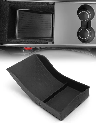 Vista 11 de YHTAUTO Caja de almacenamiento oculta con reposabrazos central para Tesla Apoyabrazos central oculto
