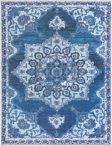 Vista 65 de Rugs.com Francesca Collection - Alfombra lavable de tejido plano, 2 x 3 pies, color blanco sal marina, perfecta para entradas, cocinas, rincones