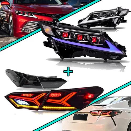 TT-ABC - Faros delanteros LED y luces traseras para Toyota Camry 8ª generación 2018-2023
