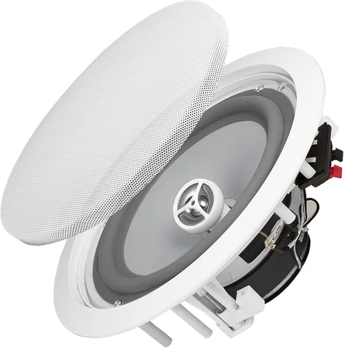 Vista 8 de OSD Audio ACE500 bocinas para techo, de 5.25 pulgadas, 75 W, la rejilla se pude pintar, de color blanco, 1 par