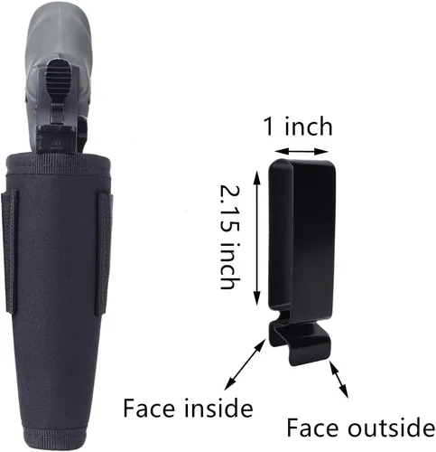 Vista 3 de 2 paquetes de fundas para revólver Derecha Izquierda IWB OWB de extracción rápida Se adapta a la mayoría de los revólveres de marco J/Ruger