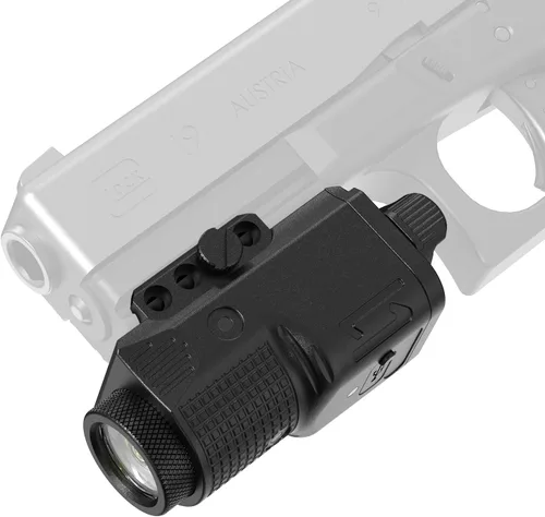 Luz de pistola para riel Glock Picatinny - Luz de pistola de 800 lúmenes para rifle de pistola AR, linterna táctica para pistola escopeta, compacta,