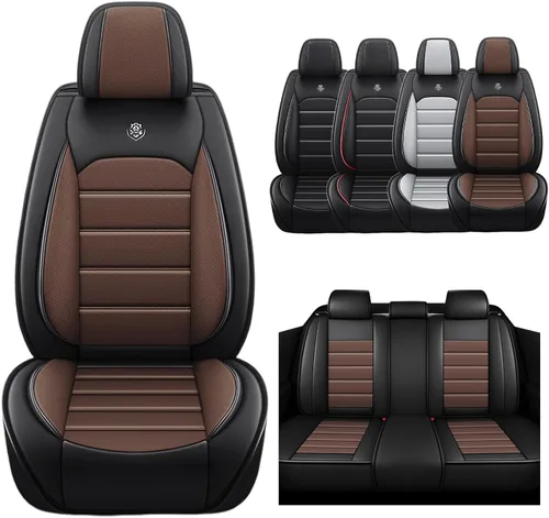 Vista 16 de Fundas de asiento delantero de automóvil para Mazda CX-5 2000-2024, 2 asientos, cojín protector de cuero de ajuste personalizado, fundas interiores
