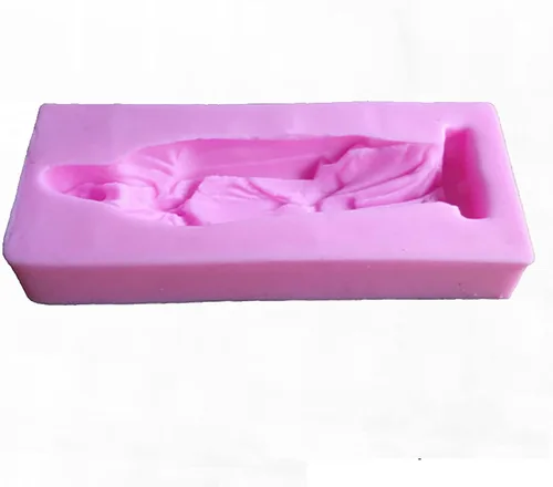 Vista 4 de Molde de silicona de la Virgen María de Lourdes para hacer dulces de fondant, moldes de chocolate, piruletas, postres, cubitos de hielo, goma