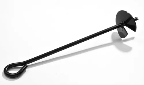 Vista 4 de Ashman - Anclaje de tierra con alambre galvanizado de 50 pies con abrazaderas, ideal para asegurar animales, tiendas de campaña, toldos, cobertizos