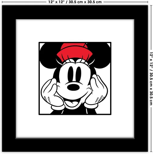 Vista 7 de Trends International Gallery Pops Disney Mickey Mouse - Minnie Expressions - Póster artístico de pared de contenido, 12 x 12 pulgadas, versión