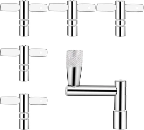 Soulmate Drum Keys - Paquete de 5 afinadores de tambor con llave de afinación de tambor con llave de movimiento continuo, herramienta de percusión