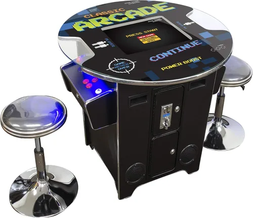 Creative Outdoor Distributor Arcades - Máquina de cóctel comercial de tamaño completo | 2 jugadores | 60 juegos | Pantalla LCD de 22 pulgadas