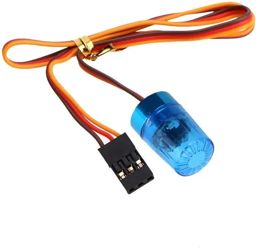 Vista 3 de Luz LED circular ultra brillante de policía, lámpara estroboscópica giratoria y alarmante, 5 modos, compatible con 1/8 1/10 1/14 modelo RC extinción