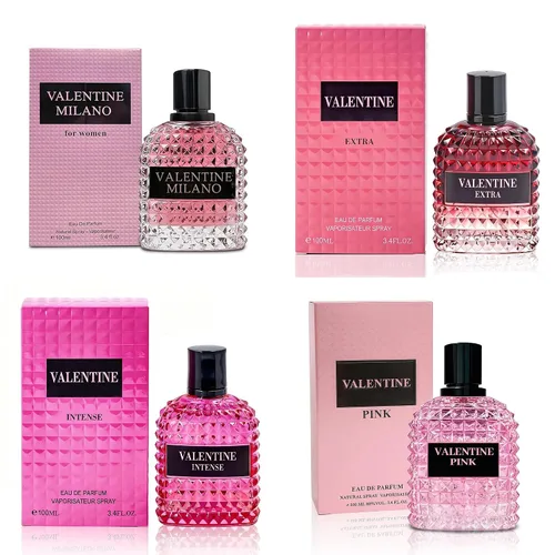 Vista 28 de A CENTER Juego de perfume de 4 piezas para mujer, set de regalo