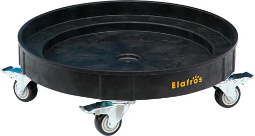 Vista 14 de ELAFROS Plataforma Rodante de Barriles de 55 y 30 Galones de Plástico para Trabajo Pesado – Carro de Barriles de Plástico Duradero Capacidad de 408