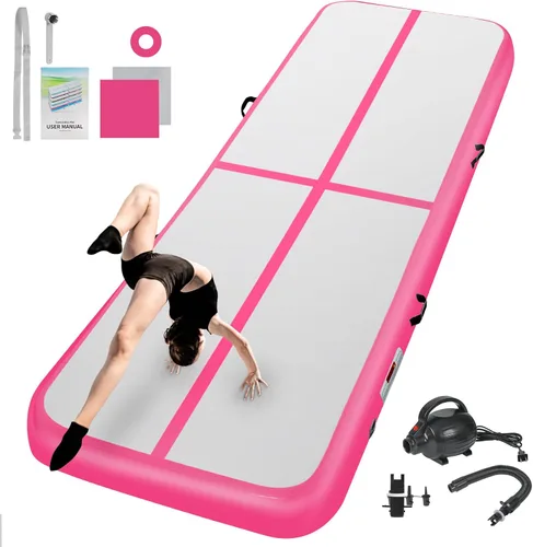 Vista 13 de Colchoneta de Gimnasia Inflable 10ft/13ft/16ft/20ft/ Colchonetas de Pista de Volteretas de Aire 4/8 pulgadas de Grosor para Uso