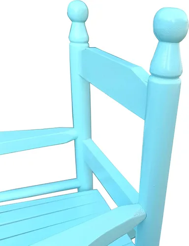 Vista 6 de Goujxcy Mecedora para niños, mecedora de madera para interiores y exteriores para niños y niñas