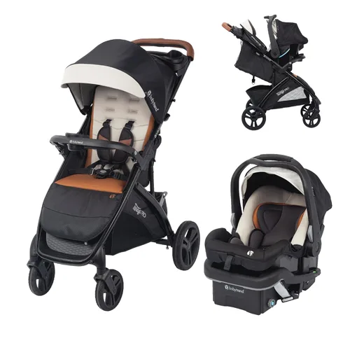 Vista 5 de Baby Trend Tango™ 3 Sistema de viaje de cochecito todo terreno con asiento de automóvil infantil EZ-Lift™ Plus, Gris Ultra