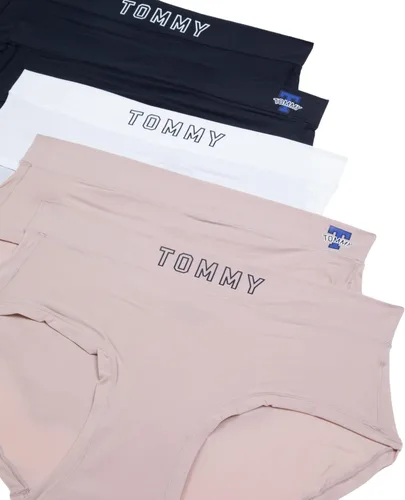 Vista 3 de Tommy Hilfiger Hipster de ajuste perfecto para mujer, paquete de 5