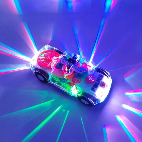 Vista 2 de Tipmant Vehículo eléctrico de coche de policía para bebés y niños pequeños, conducción automática, engranajes transparentes, música, luces