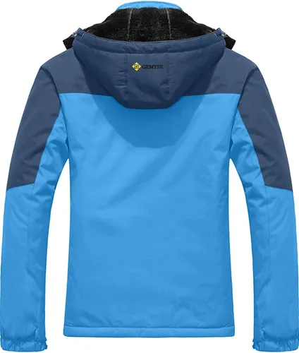 Vista 2 de GEMYSE - Chaqueta de esquí para hombre, para montaña, impermeable, resistente al viento, lluvia y nieve