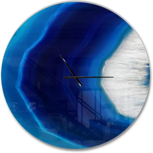 Vista 32 de DesignQ Reloj de pared moderno de cristal futurista para el hogar, dormitorio, baño, oficina, sala de estar