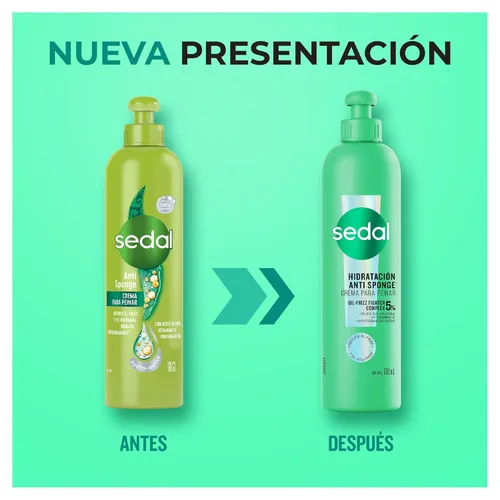 Vista 7 de Sedal Anti Esponja con Crema Peinadora Complejo Hidratante 10.1 fl oz