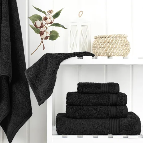 Vista 668 de Cotton Paradise 100% Cotton Turkish Washcloth Set for Bathroom, 4 Piece Soft Absorbent Small Hand Face Towels Wash Rags, Lilac