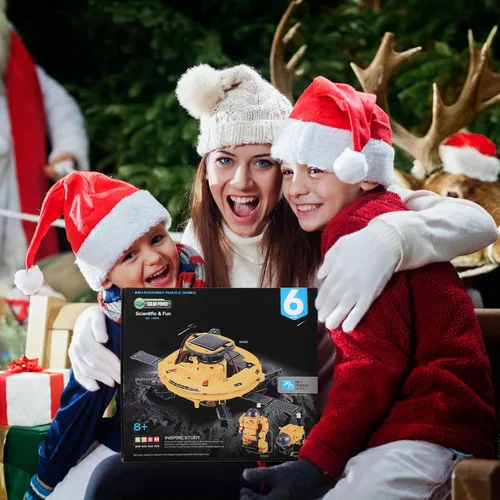 Vista 7 de Proyectos de tallo de robot solar para niños de 8 a 12 años, 10 a 14 años, juguetes espaciales, kit robótico de ciencia, experimento