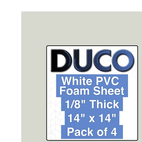 Vista 83 de Hoja de PVC expandido Duco, fabricado en EE. UU., de 1/8" de grosor - Paquete de 2 de 11 x 17" de tablero de espuma de celda cerrada mate negro