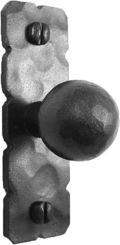 Vista 2 de Rancho Monterey HK19 - Pomo rústico de hierro forjado para gabinete (negro)