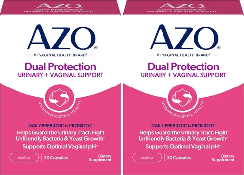 Vista 8 de AZO Protección Dual Soporte Urinario + Vaginal* Prebiótico Plus Probiótico para Mujeres Clínicamente Probado Comienza a Funcionar en 24 Horas