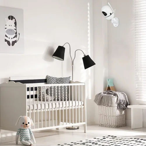 Vista 3 de Soporte ajustable para monitor de bebé para HelloBaby HB65/HB40/HB6550/HB6560/HB66/HB6339/HB6550 Pro, ANMEATE SM935E, soporte de pared universal
