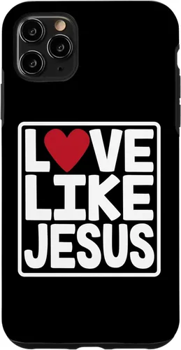 Vista 13 de iPhone 16 Love Like Jesus Valentines Day Heart Case